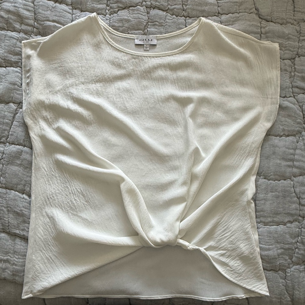 Gilli Cream Short Sleeve Top